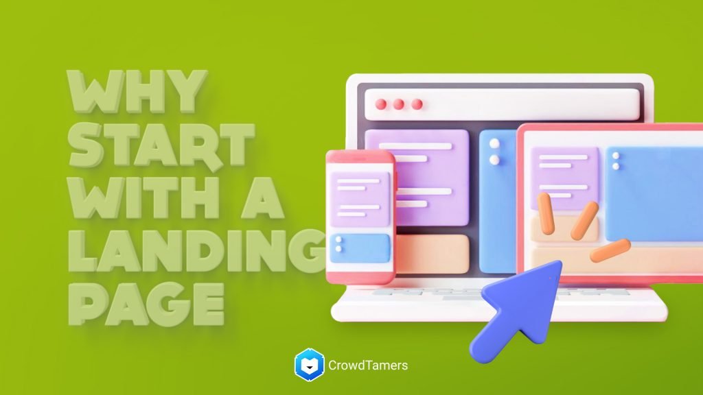 Business tools 101 - why start with a landing page