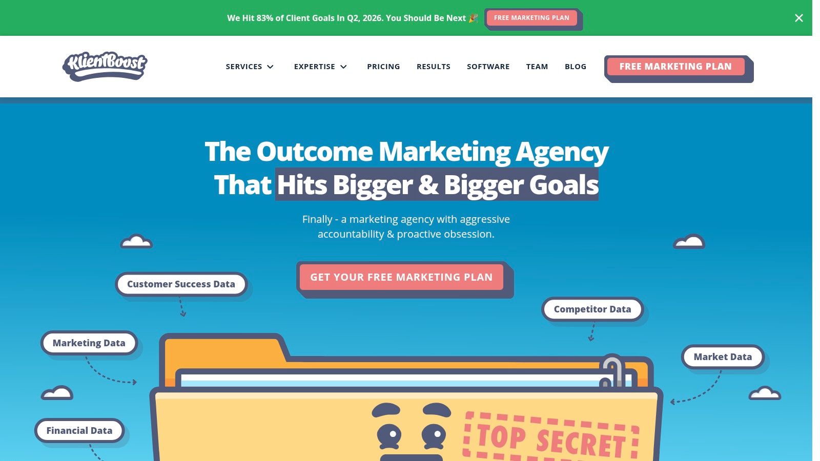 Team checking a landing page